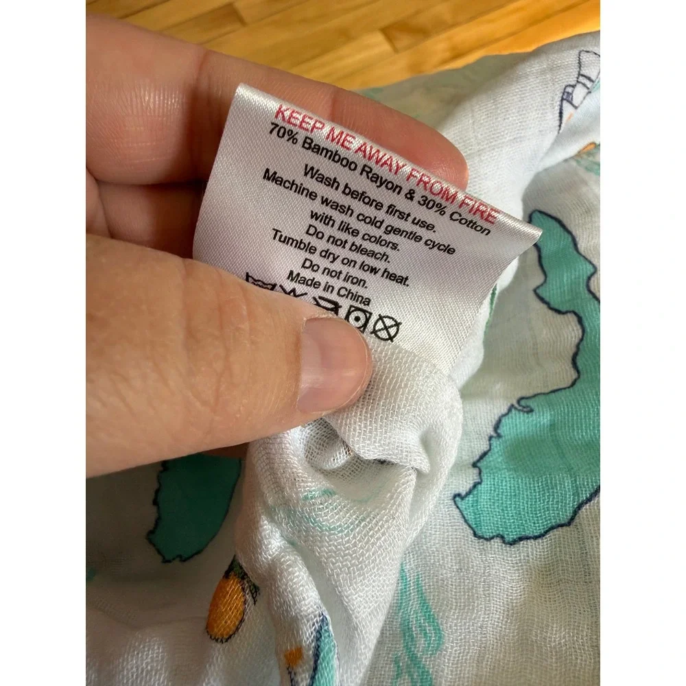 Little Hometown Florida Baby Muslin Swaddle Blanket Soft Bamboo‎ Cotton Blend